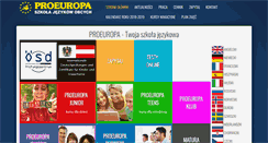 Desktop Screenshot of proeuropa-edu.pl